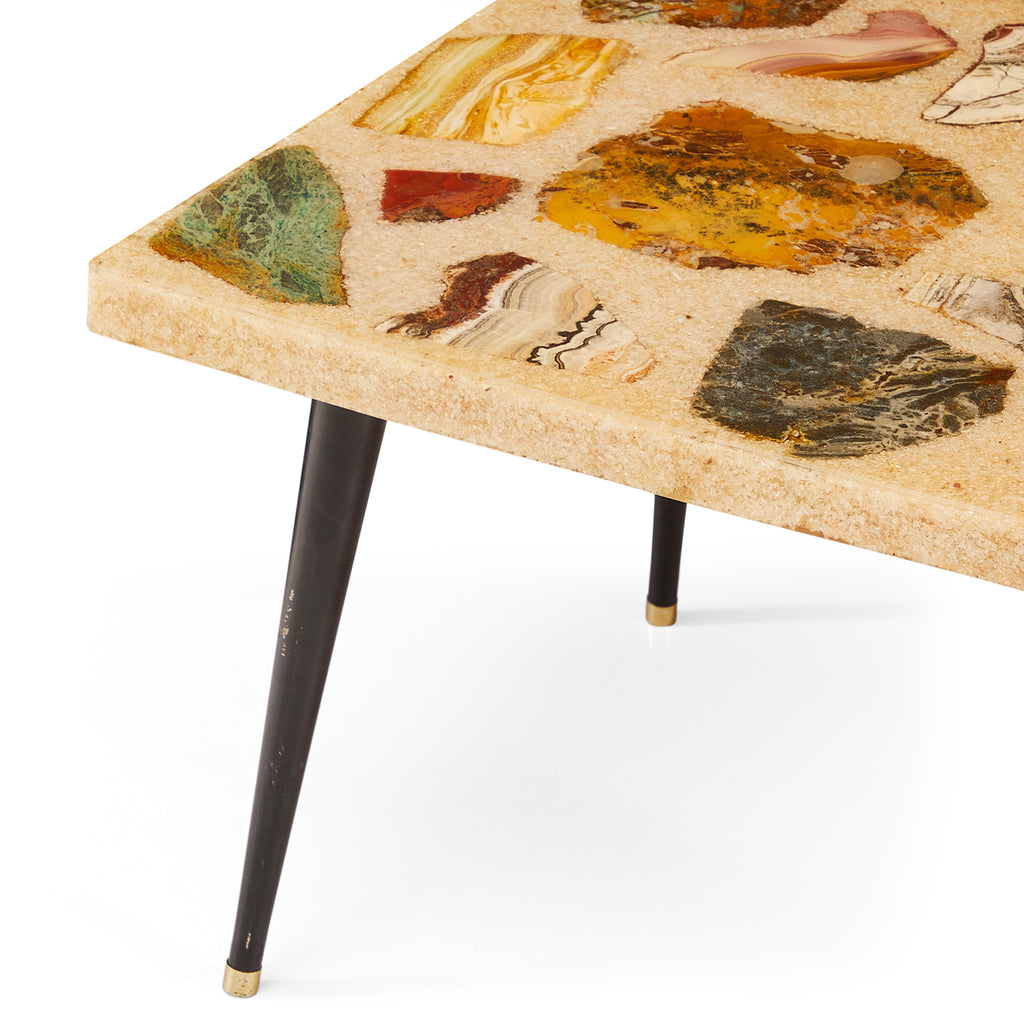 Resin Rectangle Coffee Table - Natural
