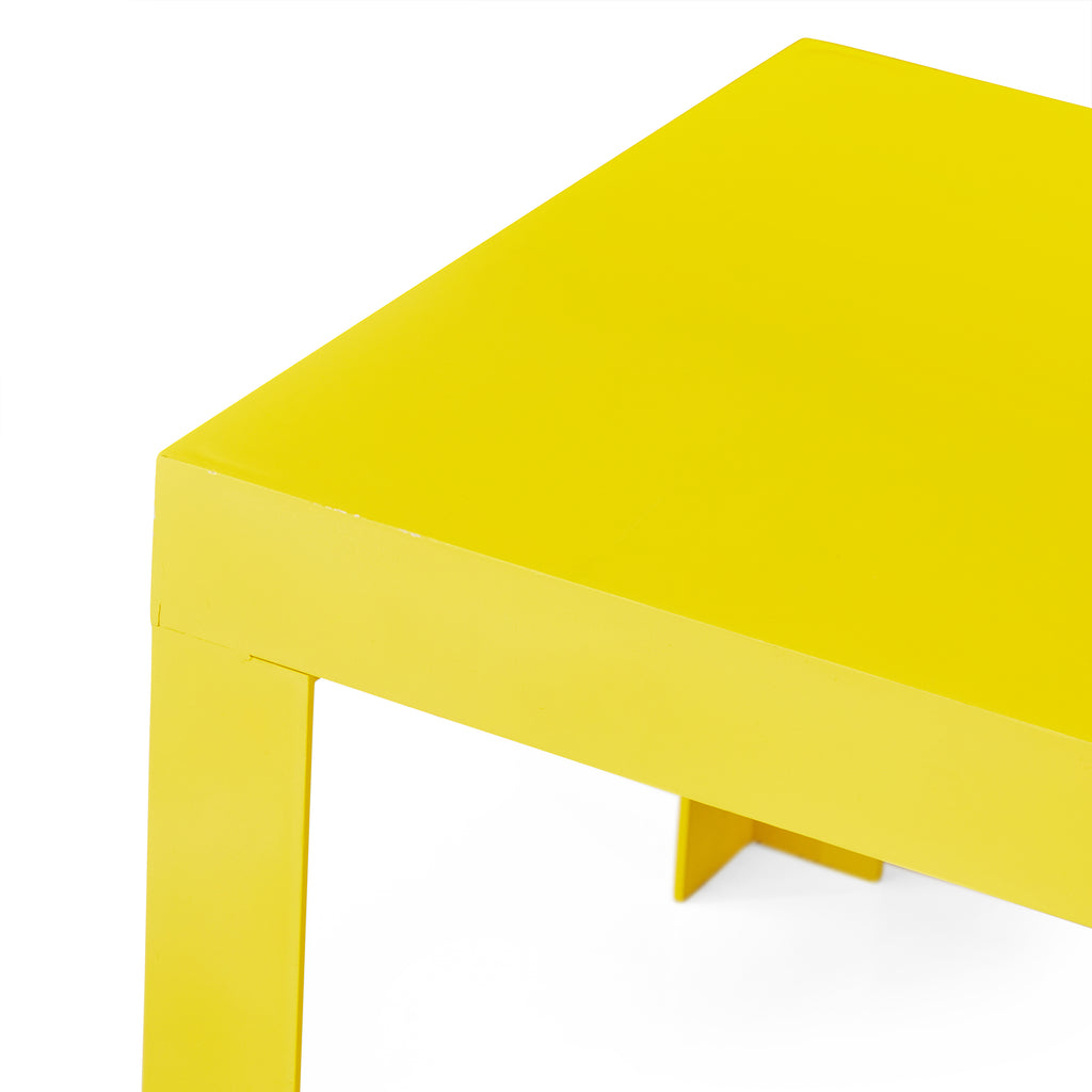 Yellow Plastic Side Table
