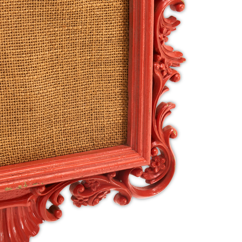 Red Decorative Frame Pin Board