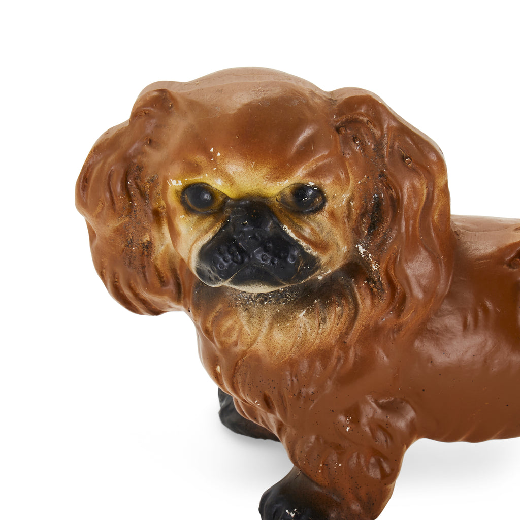 Small Brown Ceramic Dog