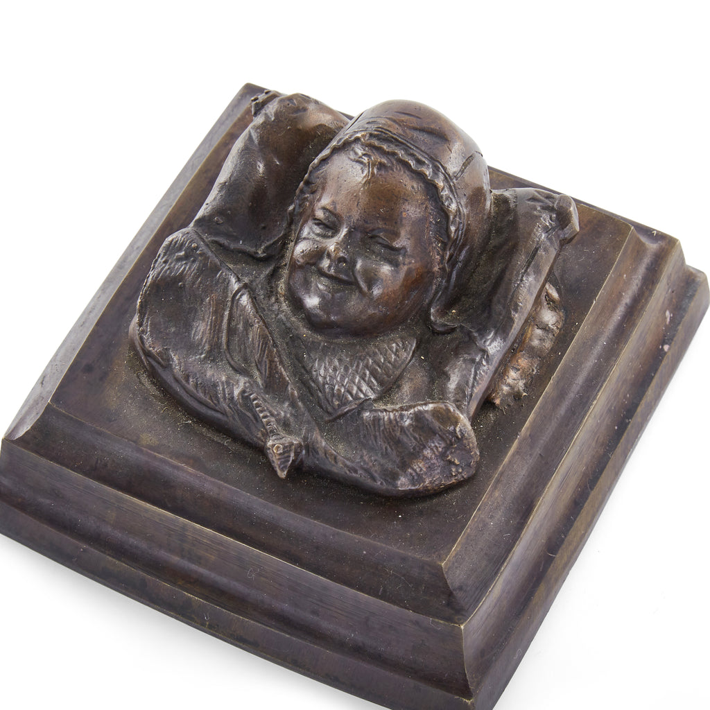 Bronze Baby Sculpture