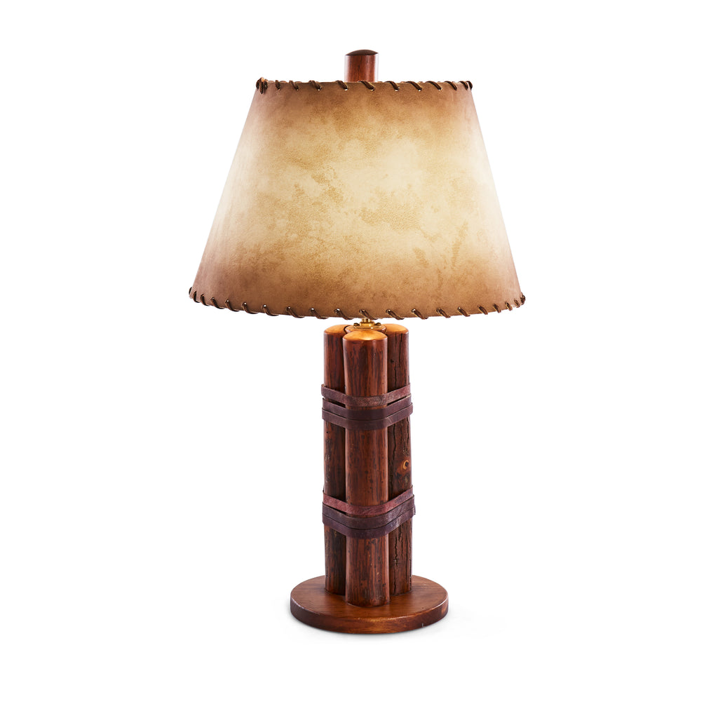 Hickory Cabin Log Table Lamp