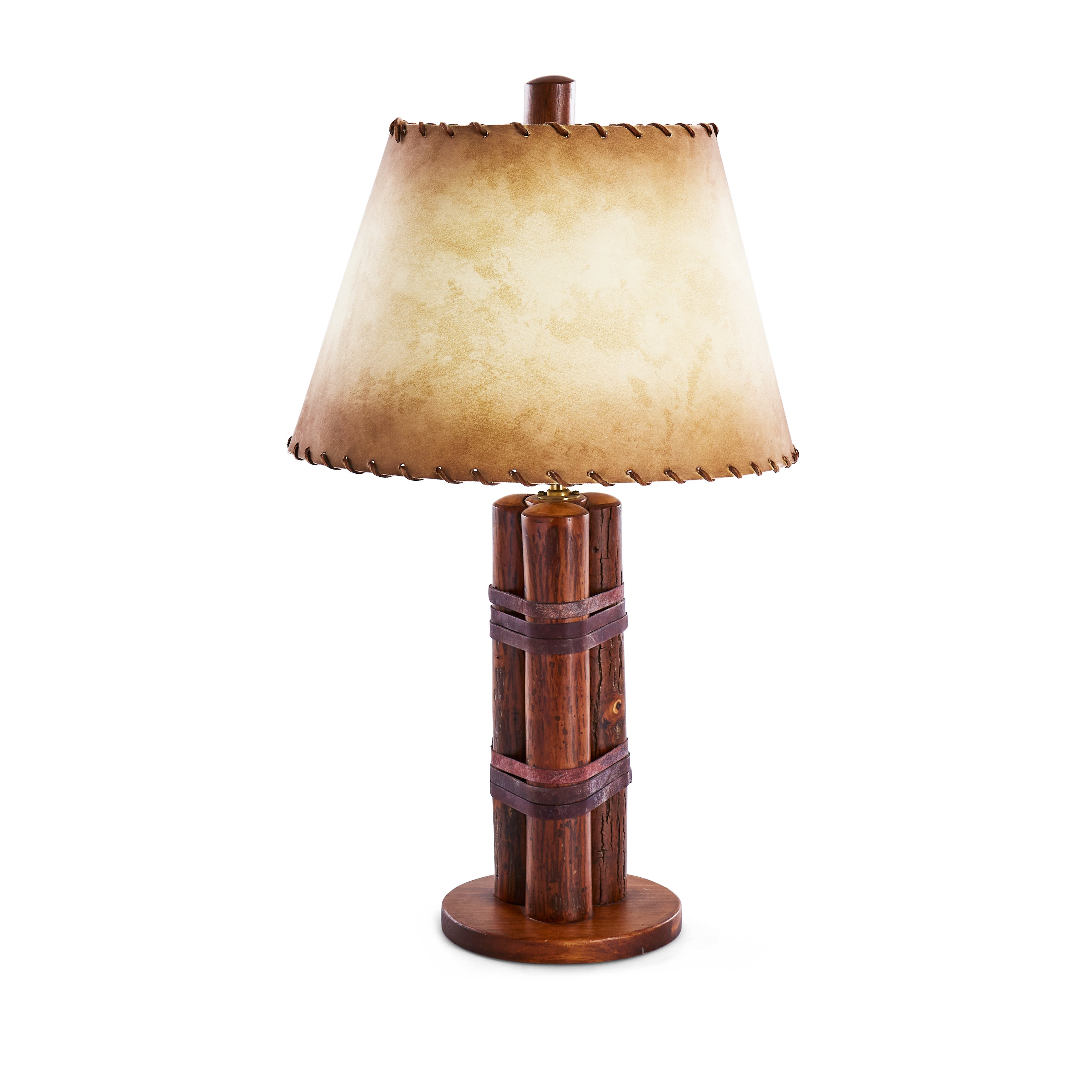 Hickory Cabin Log Table Lamp - Gil & Roy Props