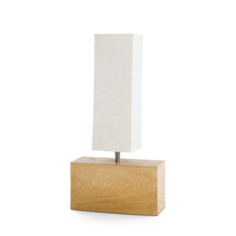 Wood Block Table Lamp