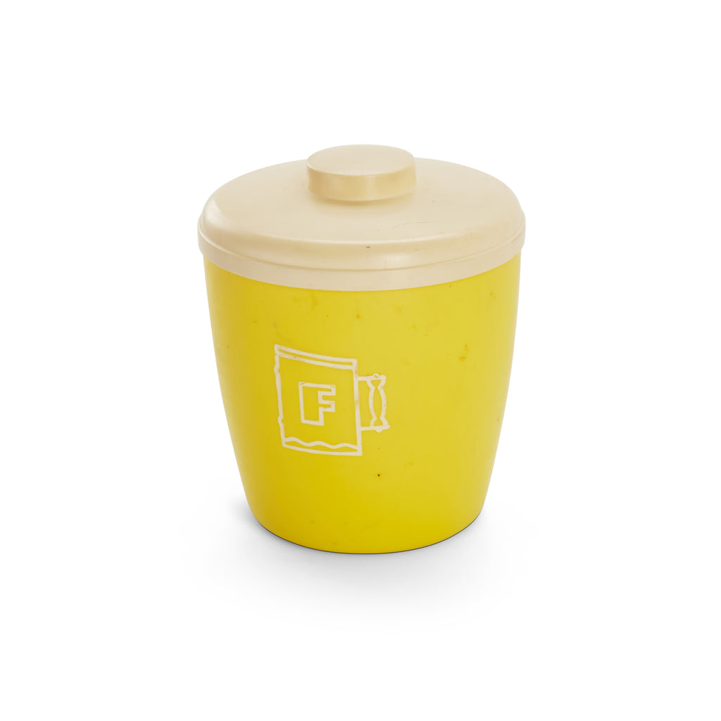 Yellow Plastic Kitchen Storage Container