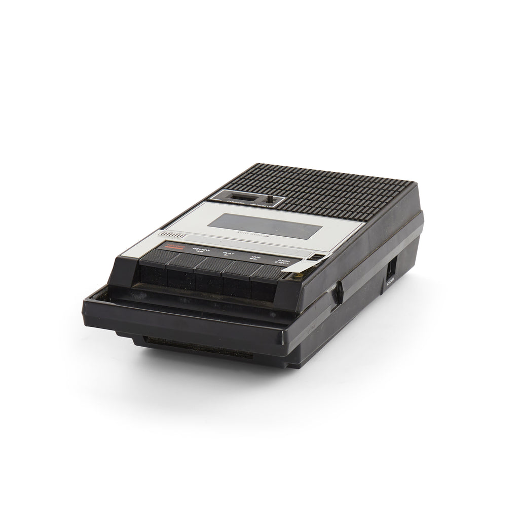 Black and Silver Cassette Recorder