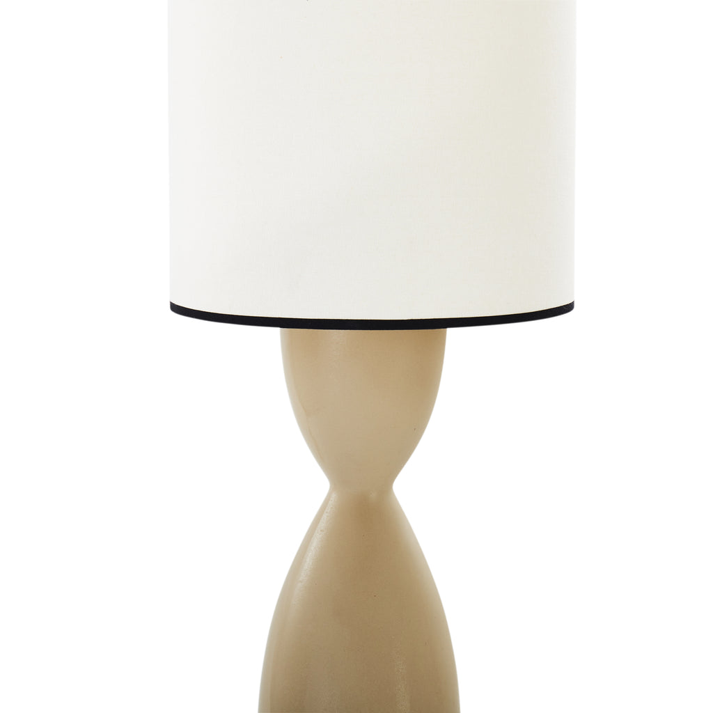 Tan Milk Bottle Lamp