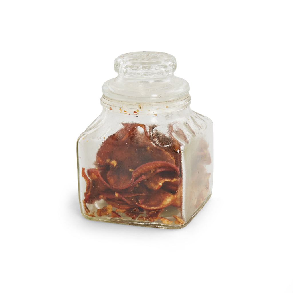 Small Glass Jar with Dried Fruit