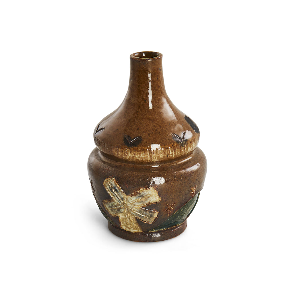 Small Brown Decor Vase
