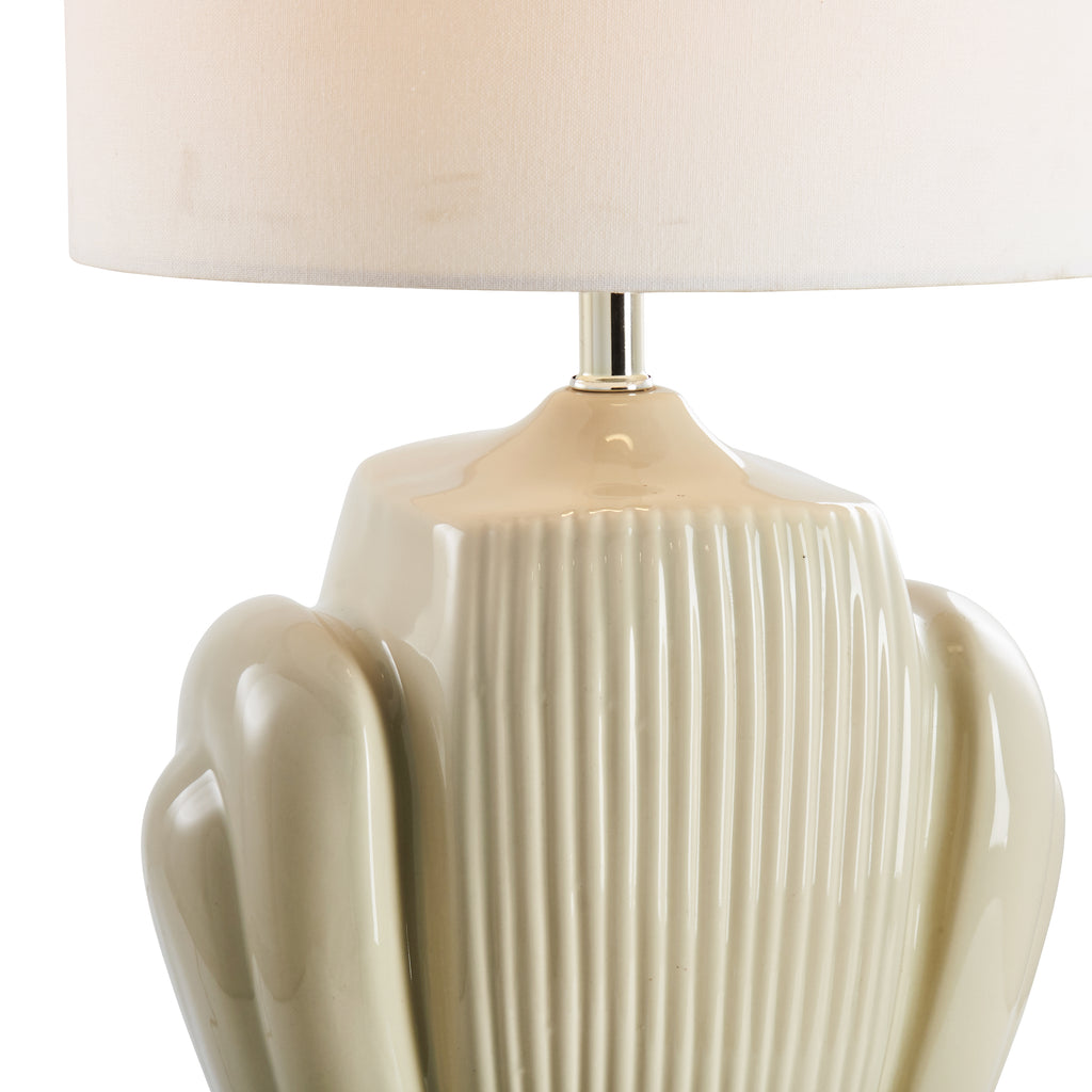Tan Art Deco Table Lamp