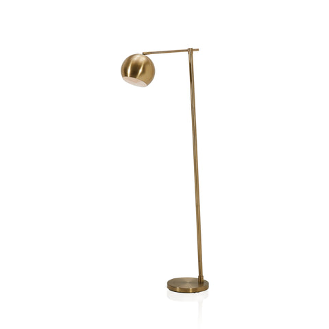Brass Globe Floor Lamp