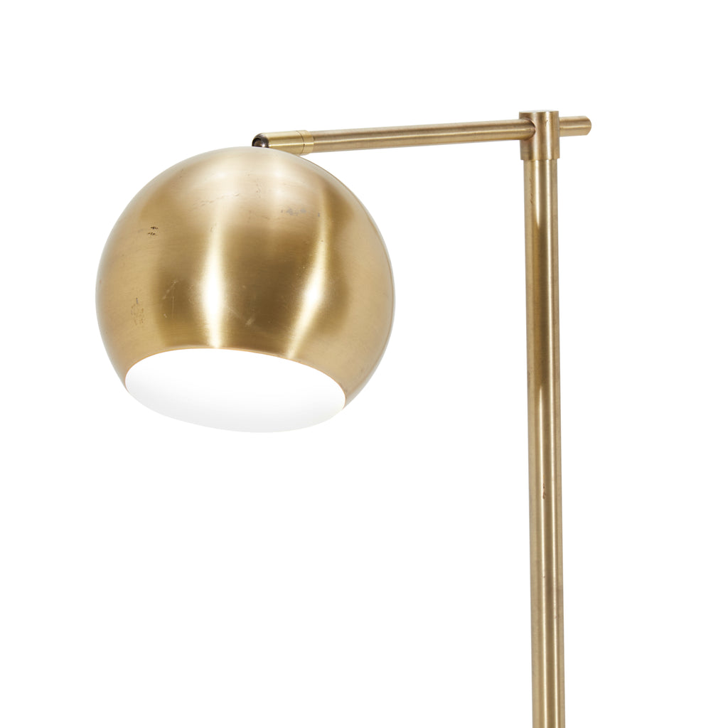 Brass Globe Floor Lamp