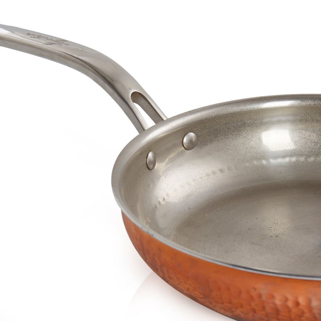 Hammered Copper Frying Pan