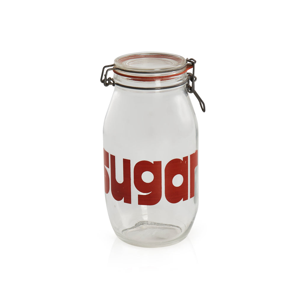 Vintage Glass Sugar Jar