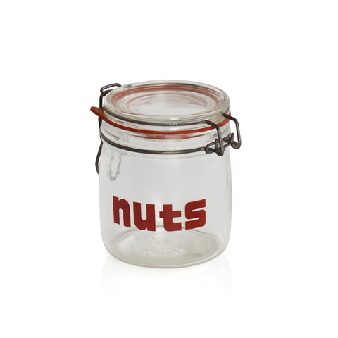 Vintage Glass Nuts Jar
