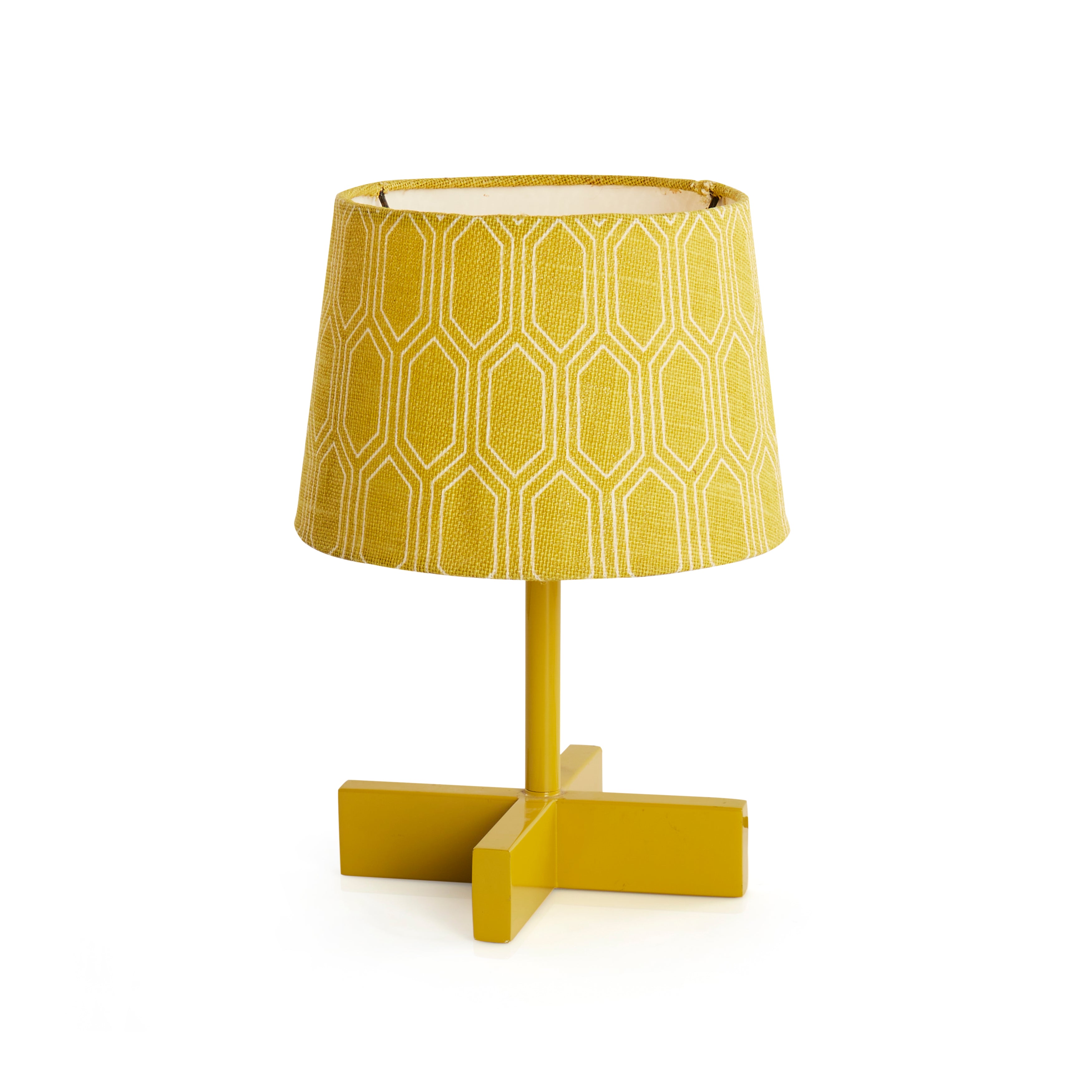 Yellow "X" Base Table Lamp - Gil & Roy Props