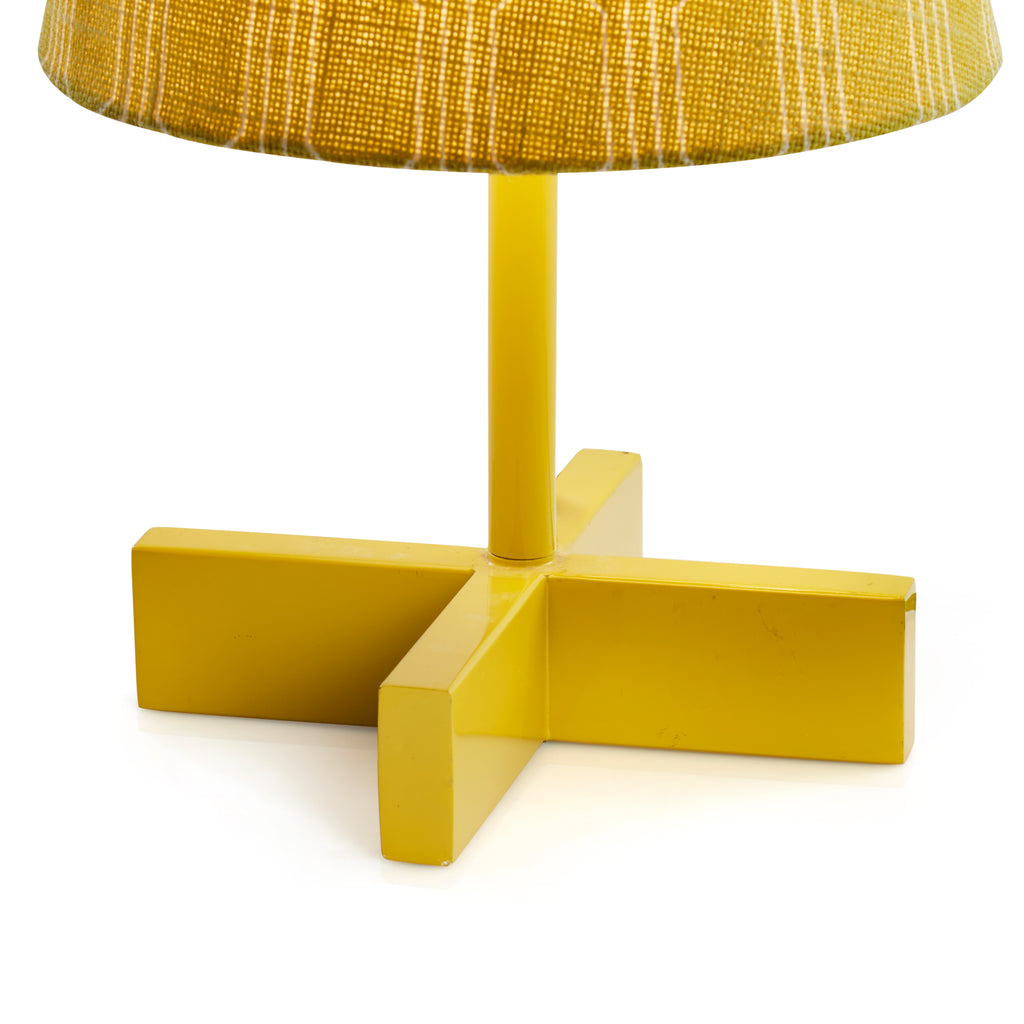 Yellow "X" Base Table Lamp