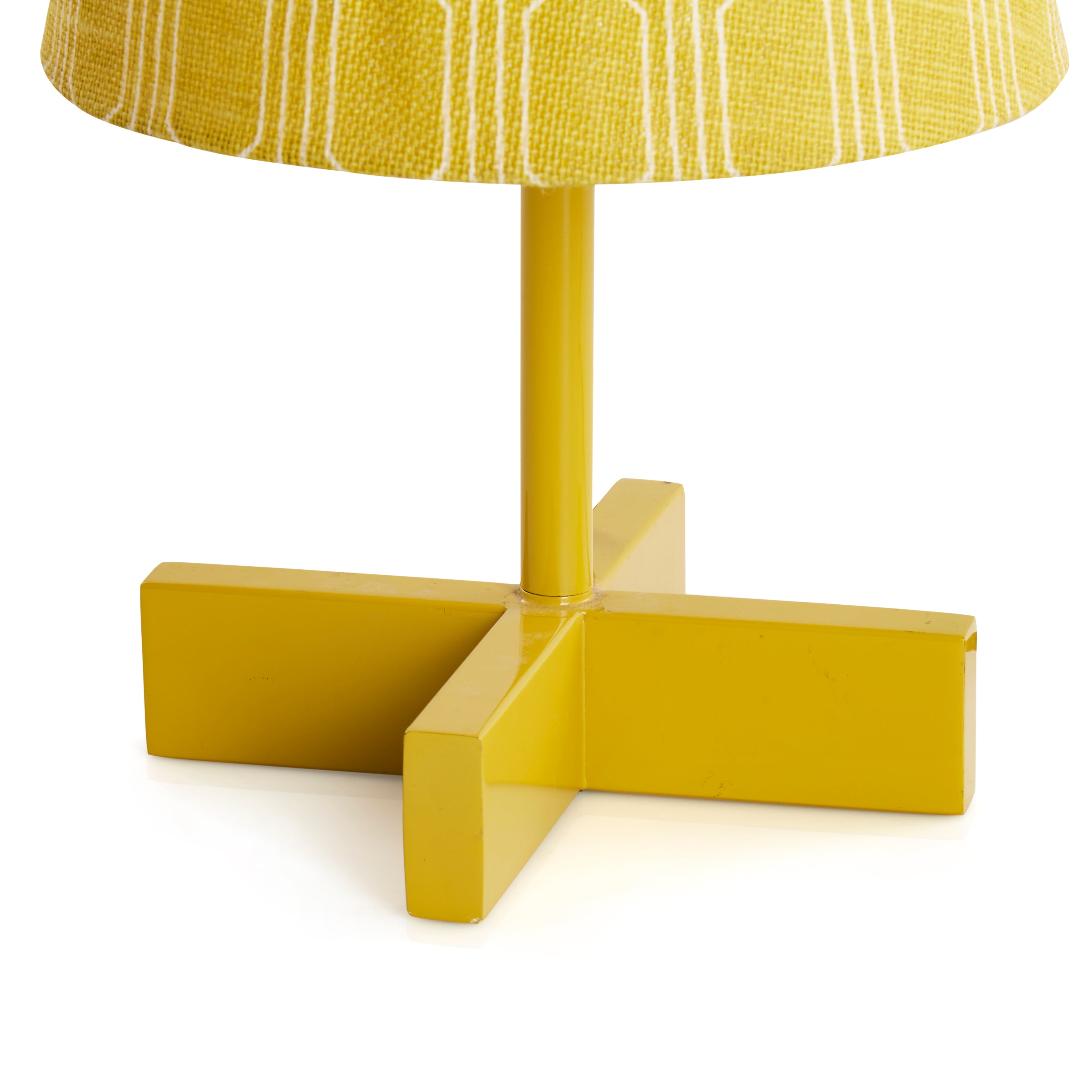 Yellow "X" Base Table Lamp - Gil & Roy Props