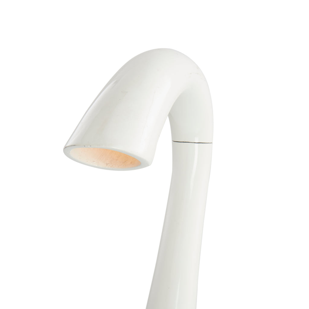 White Curvy Table Lamp