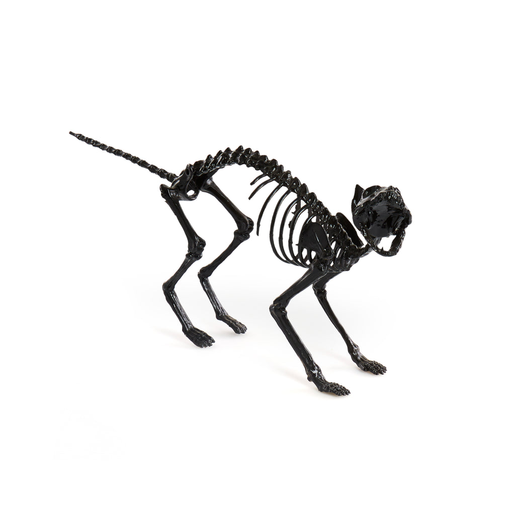Black Cat Skeleton Decoration