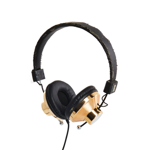 Gold Vintage Over-Ear Headphones