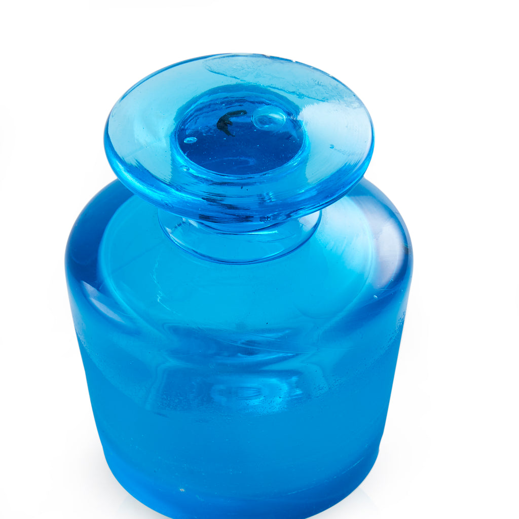 Blue Glass Jar
