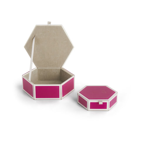 Purple Acrylic Trinket Boxes