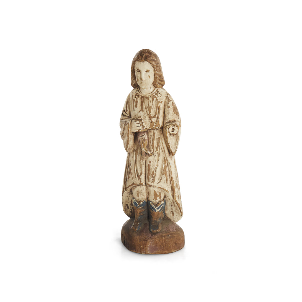 Worn Wooden Religious Figurines