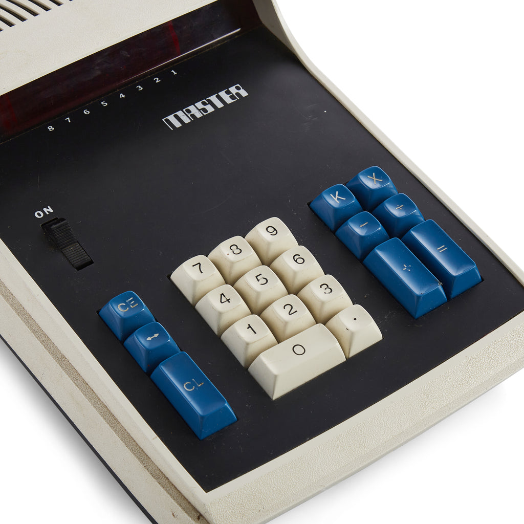 Vintage White "MASTER" Digital Calculator