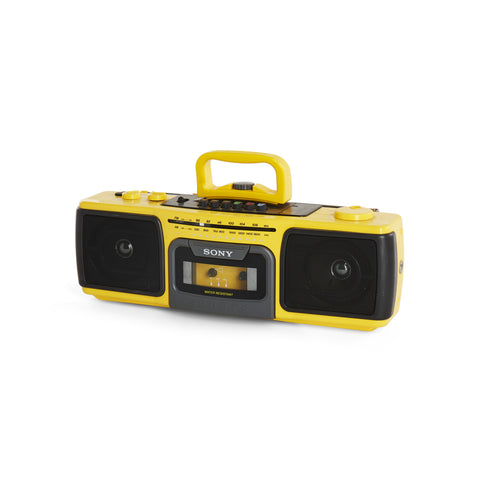 Yellow Sony Portable Boombox