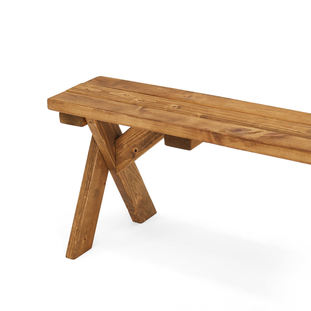 Wooden Outdoor Picnic Bench