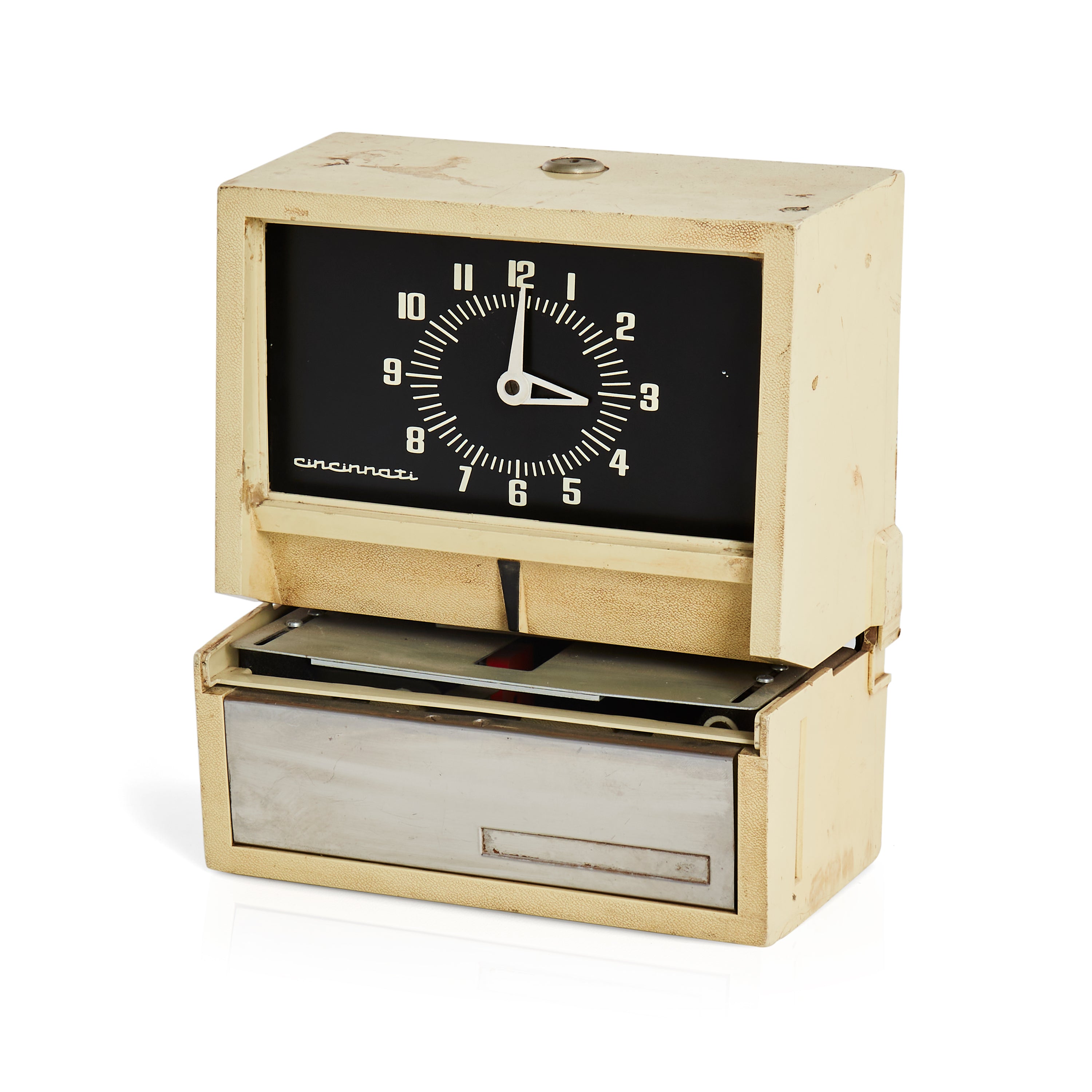 Cream Cincinnati Industrial Punch Clock - Gil & Roy Props