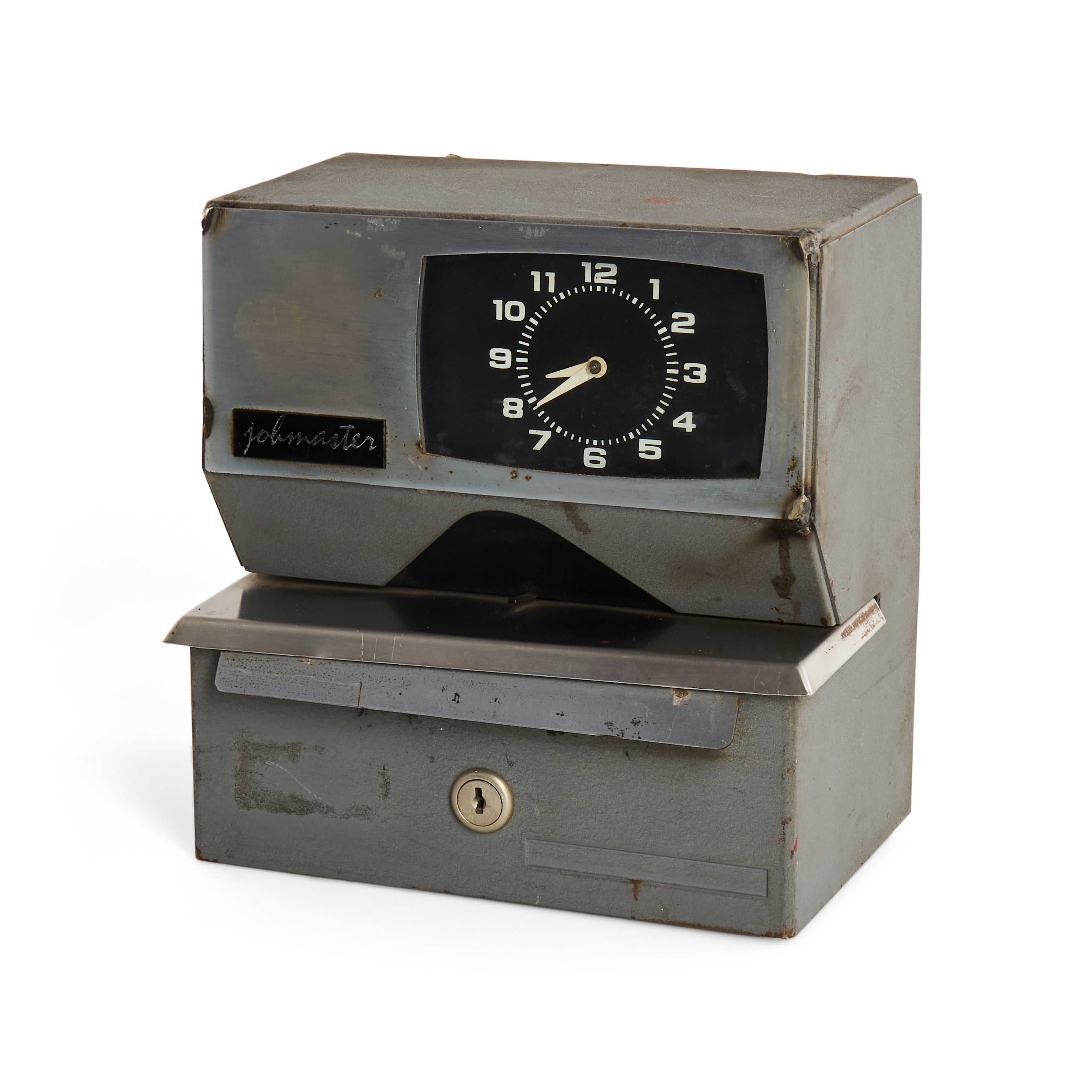 Grey Metal Job Master Industrial Punch Clock - Gil & Roy Props