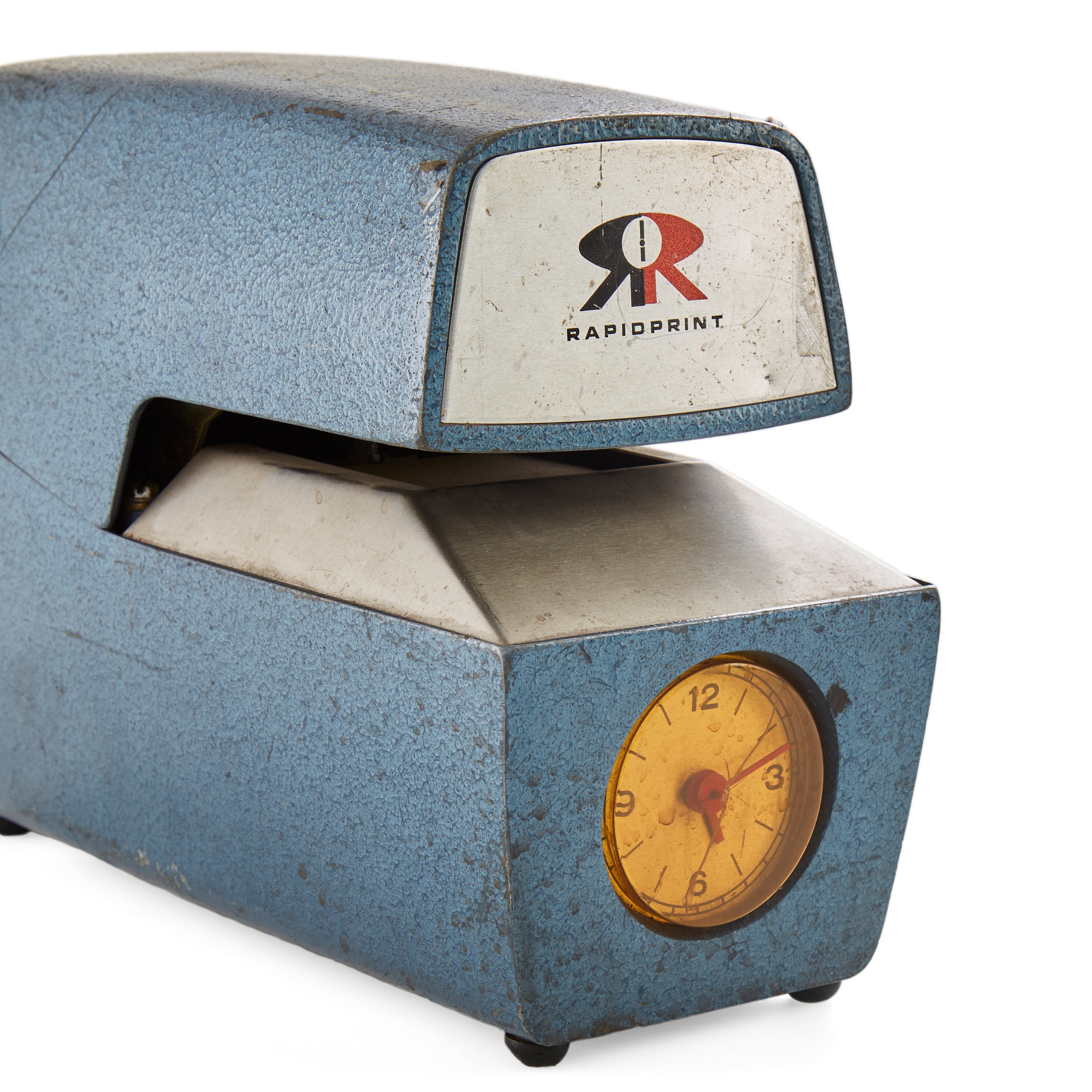 Blue Rapid Print Time Stamp Punch Clock - Gil & Roy Props