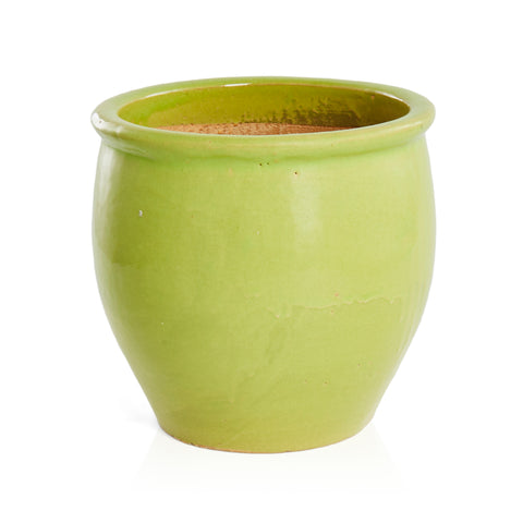Green Chartreuse Ceramic Planter