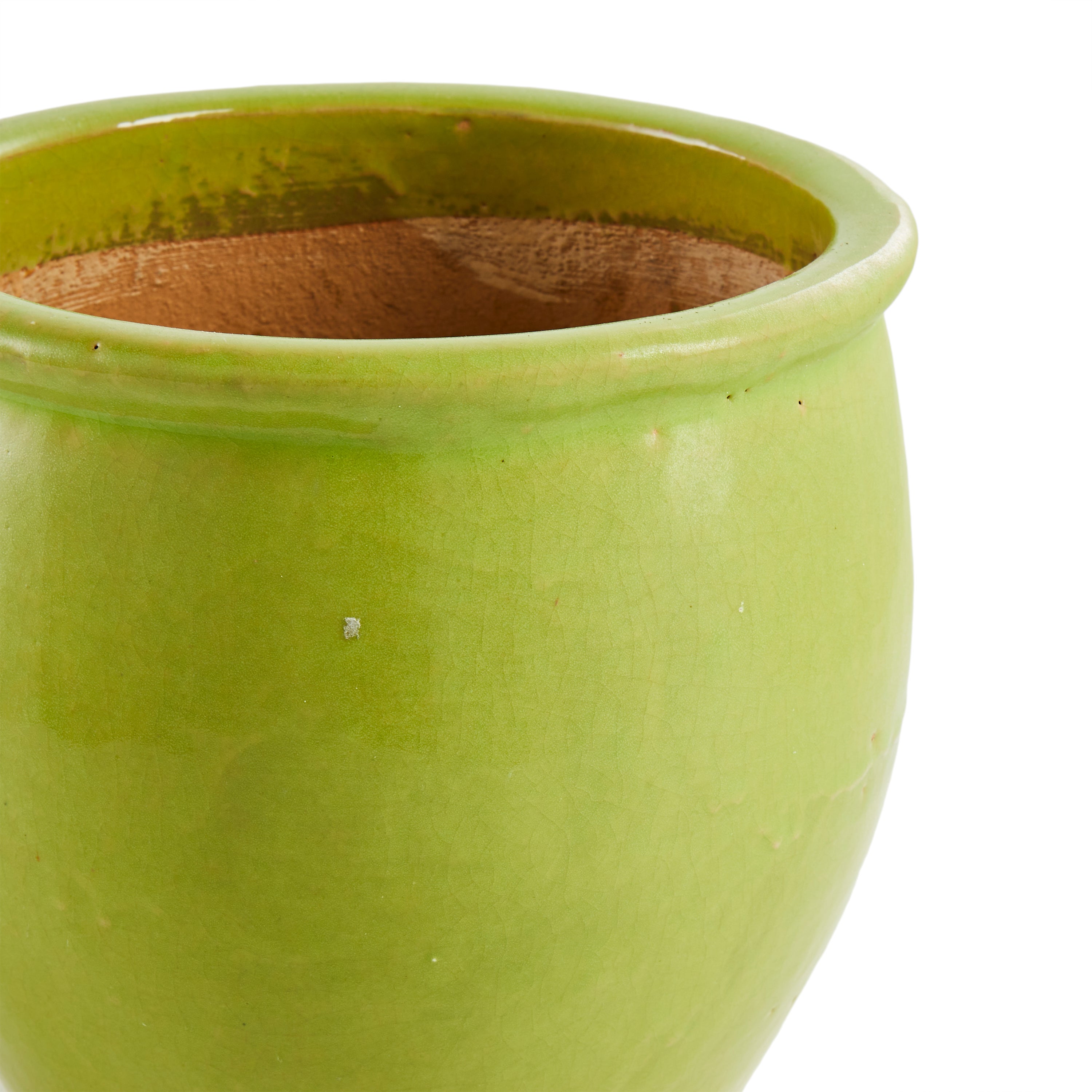 lime green ceramic plant pots Green Chartreuse Ceramic Planter