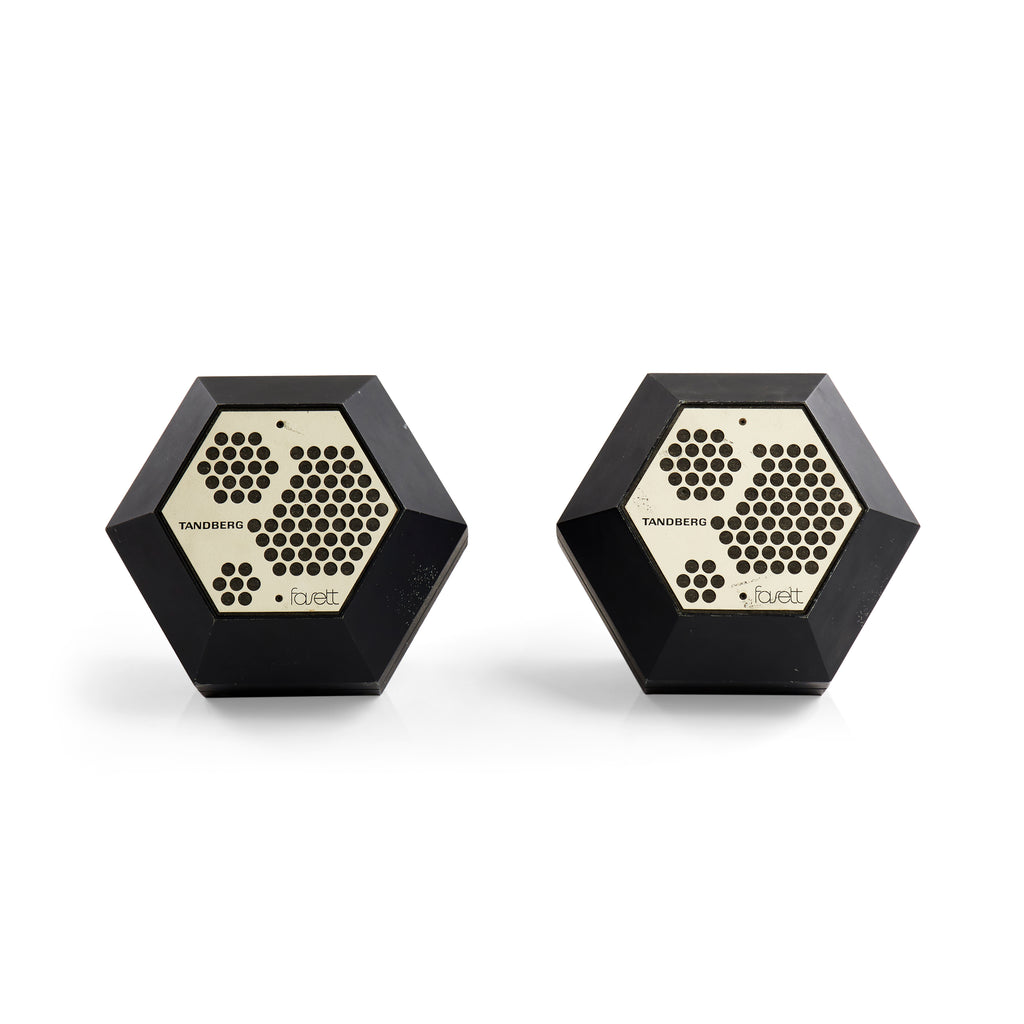 Black Tandberg Fasett Hexagonal Speakers