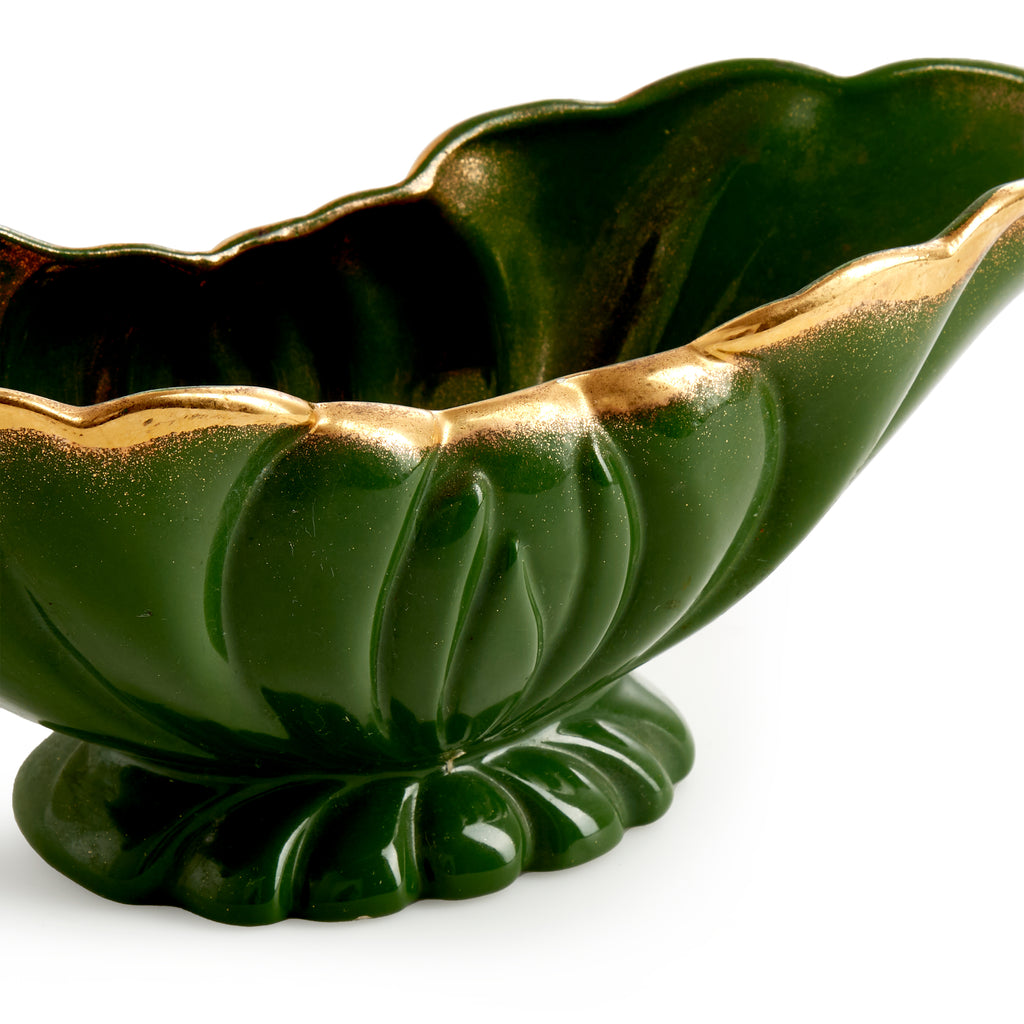 Green and Gold Decorative Bowl
