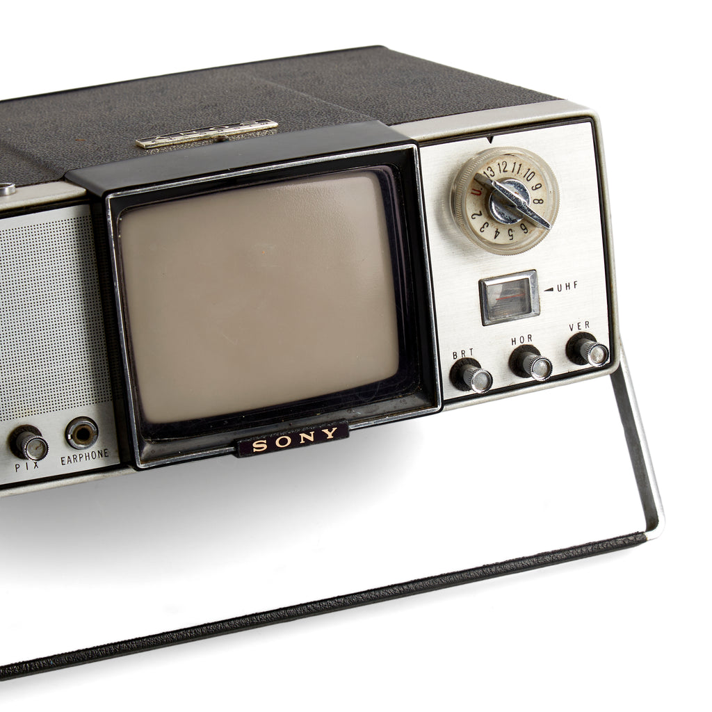 Silver Portable Sony Television