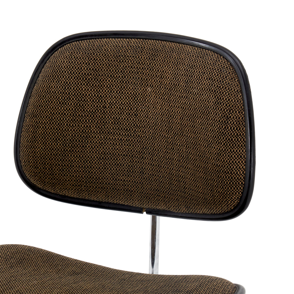 Grey Textured Fabric Eames Style Chair