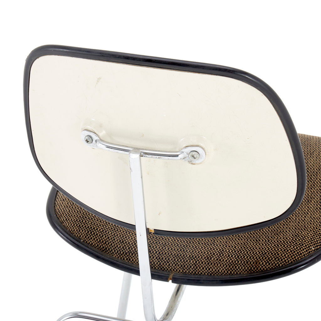 Grey Textured Fabric Eames Style Chair