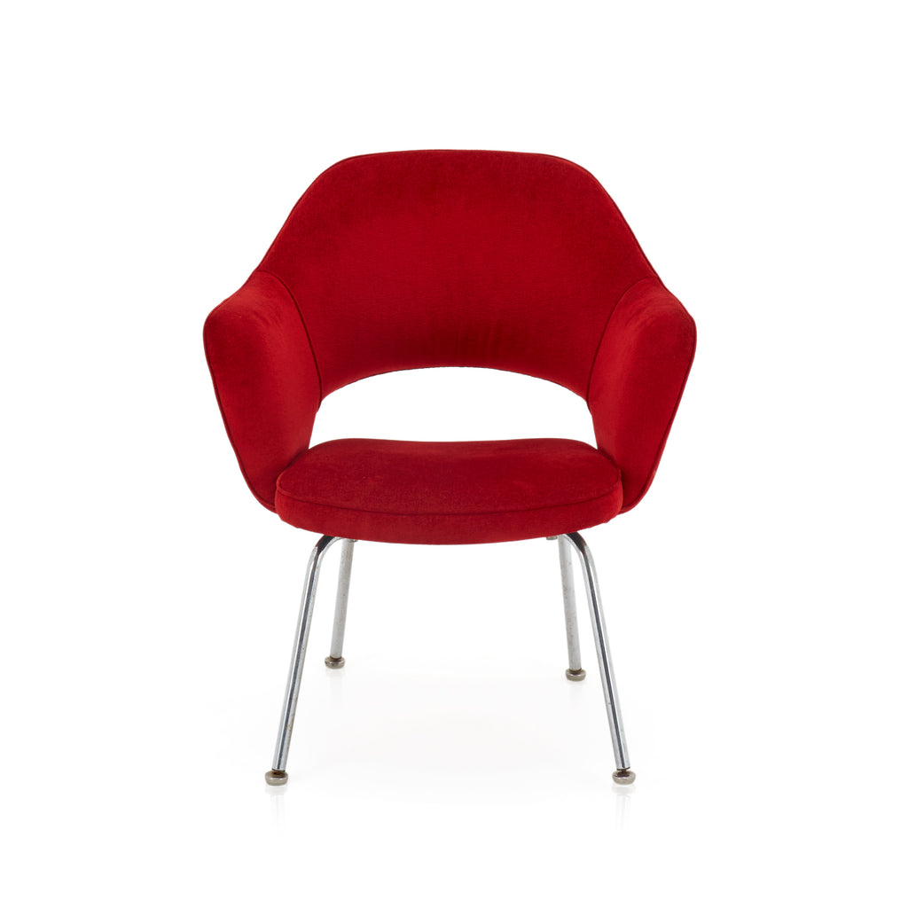 Red Saarinen Style Executive Armchair