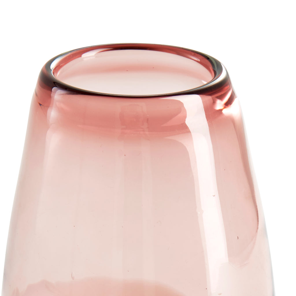 White Pink Glass Vase (A+D)