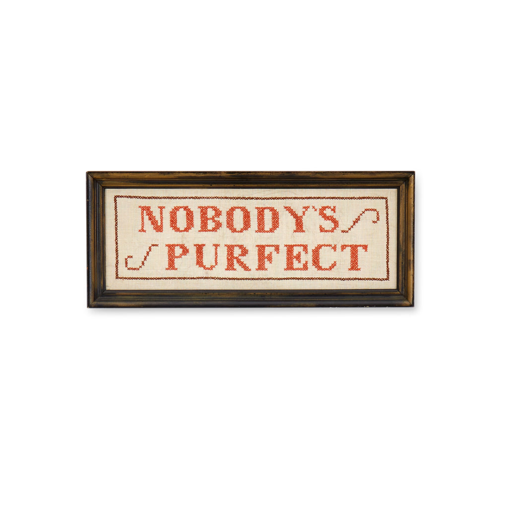 1146 (A+D) Nobody's Perfect X-Stitch