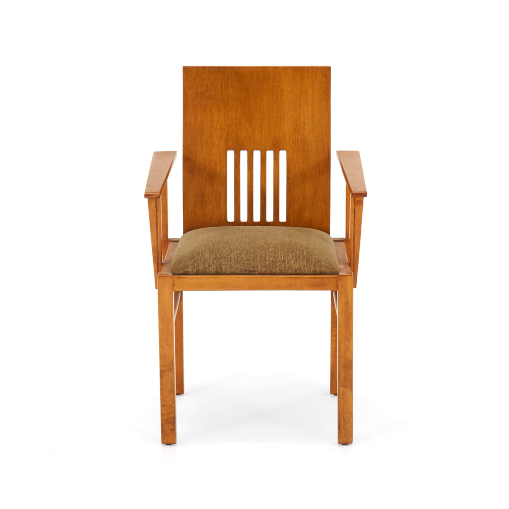 Wood Stickley Style Dining Arm Chair