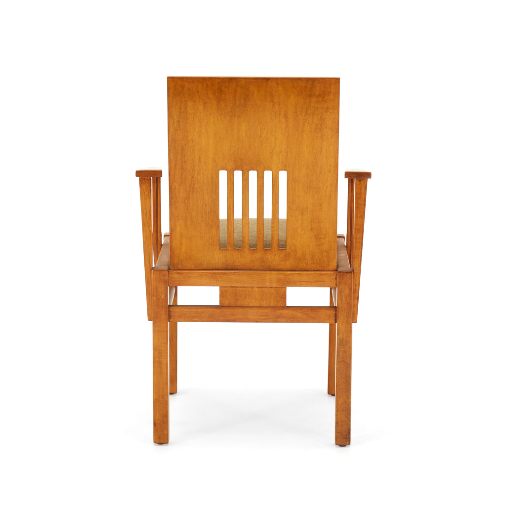 Wood Stickley Style Dining Arm Chair