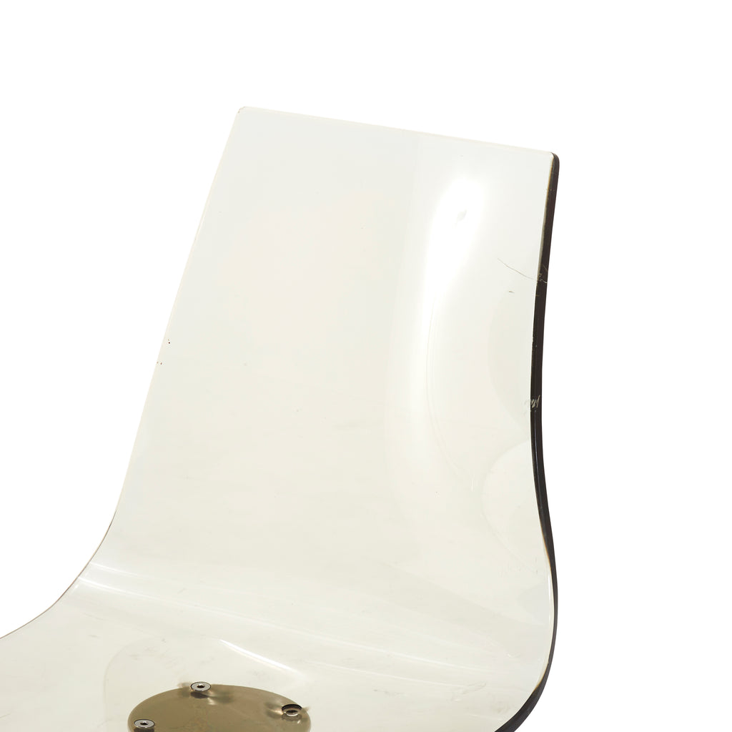 Lucite Shell Swivel Office Chair