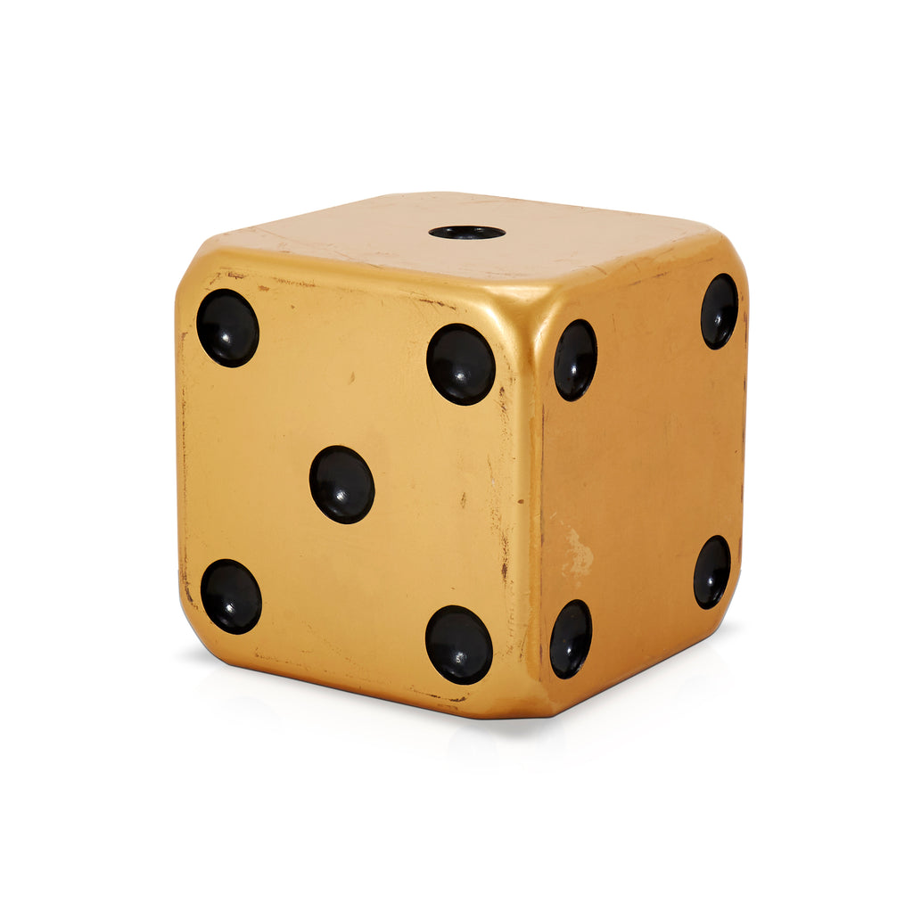 Gold Extra Large Dice Side Table