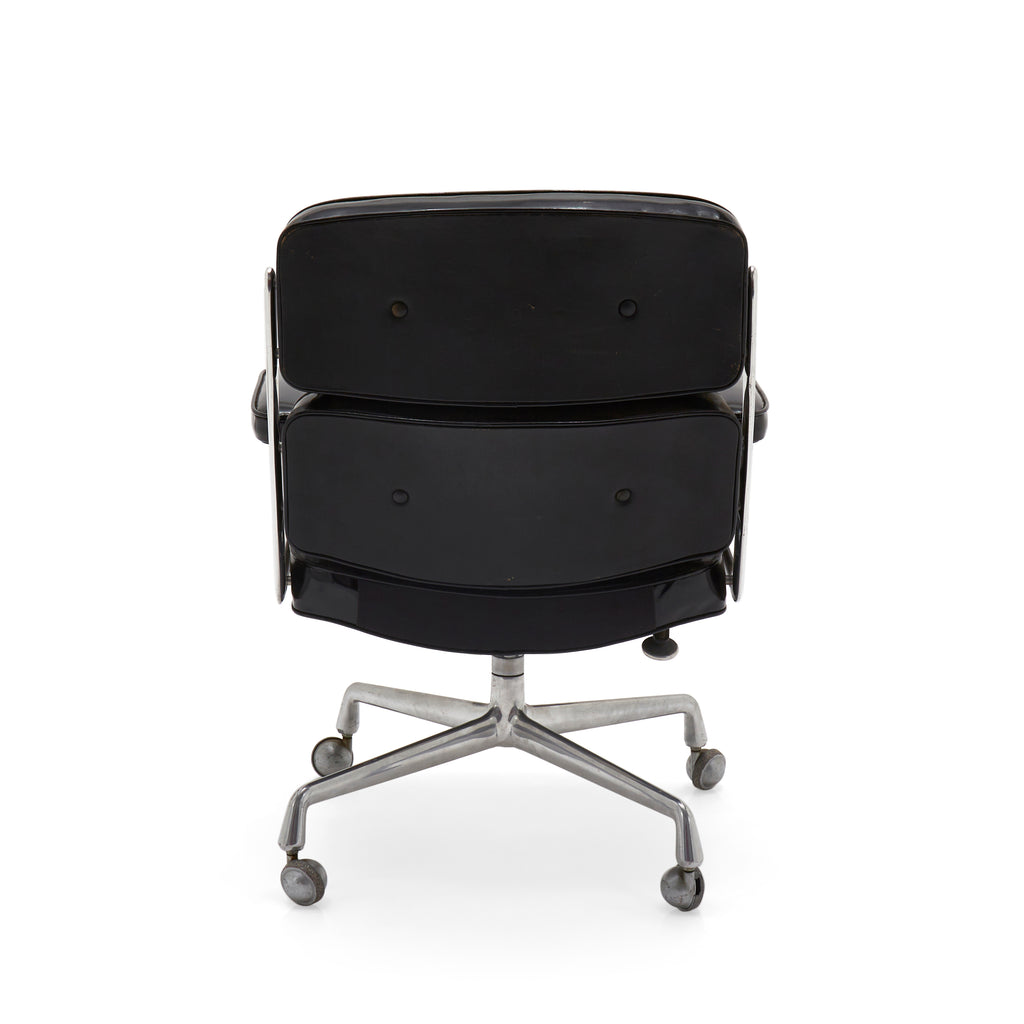 Black Patent Shiny Office Chair