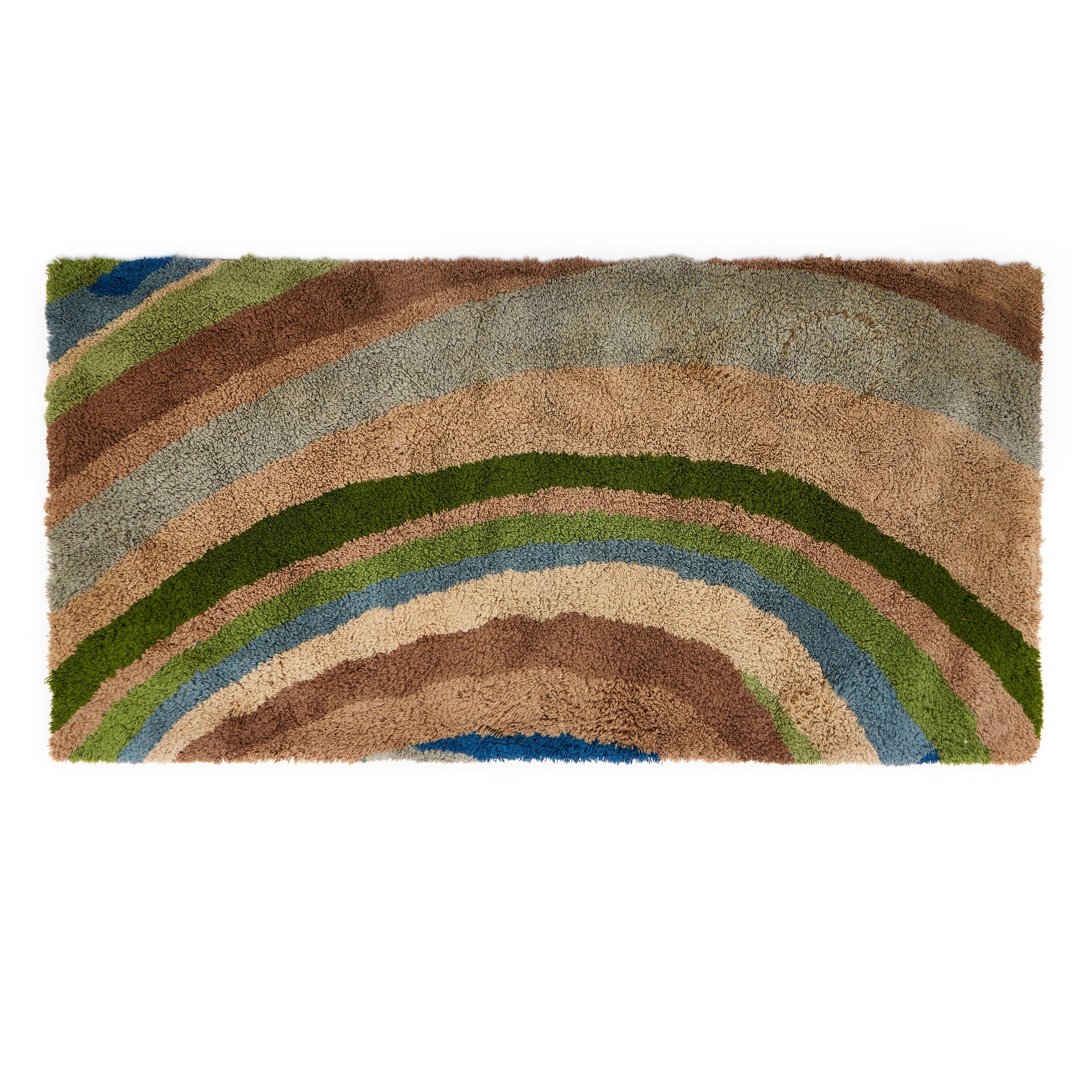 Rainbow Rocks Rug Earth Tone Rainbow Rug - Gil & Roy Props